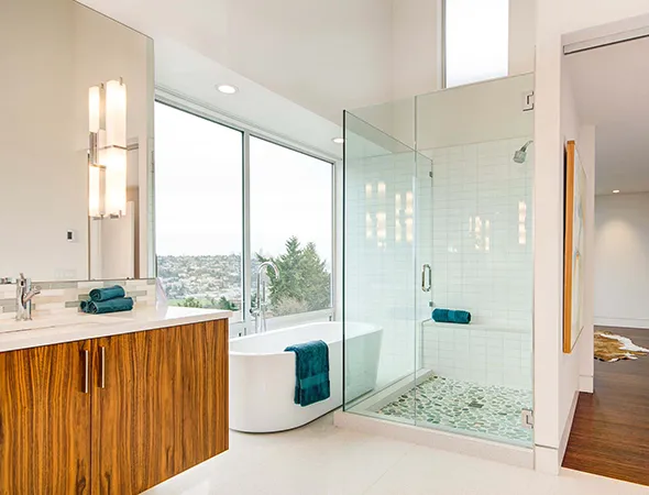 Modern Shower Renovation in Orono ME
